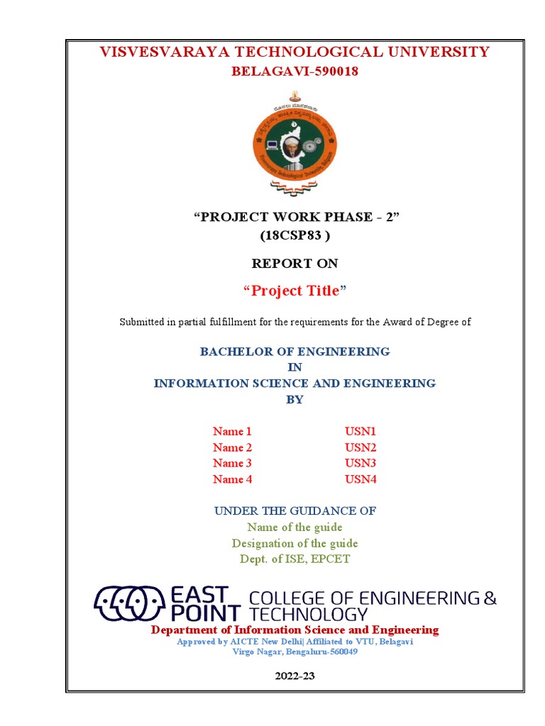 Project FORMAT FRONT PAGE | PDF