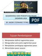 Segmentasi Dan Penentuan Pasar Sasaran Jasa