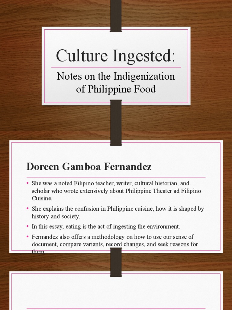 Indigenization of Philippine Cuisine | PDF