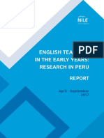 English Teaching in The Early Years - Research in Peru