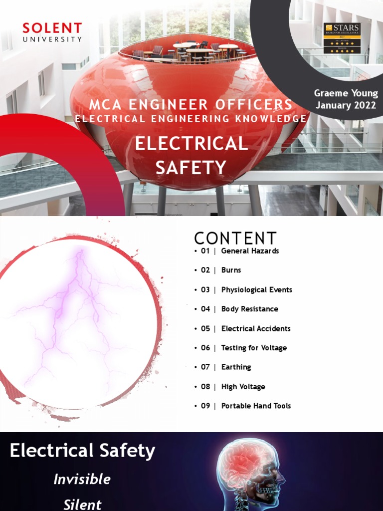 Electrical Safety Guidelines for Officers | PDF | Electromagnetism ...