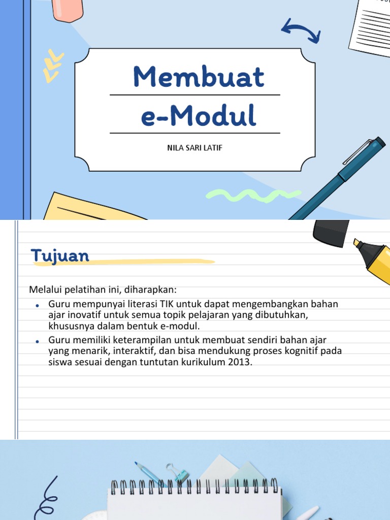 Panduan Membuat E-Modul Interaktif | PDF | Komputer