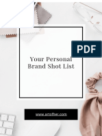 Your Personal Brand Shot List