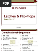 Latches & Flip-Flops: EE 2730 Fall 2010