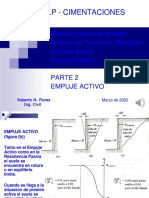 Cimentaciones UTN, Empujes 2 - 20