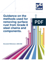 LEEA-068 Guidance On The Methods Used To Remove Surface Rust From Grade 8 Steel Chains