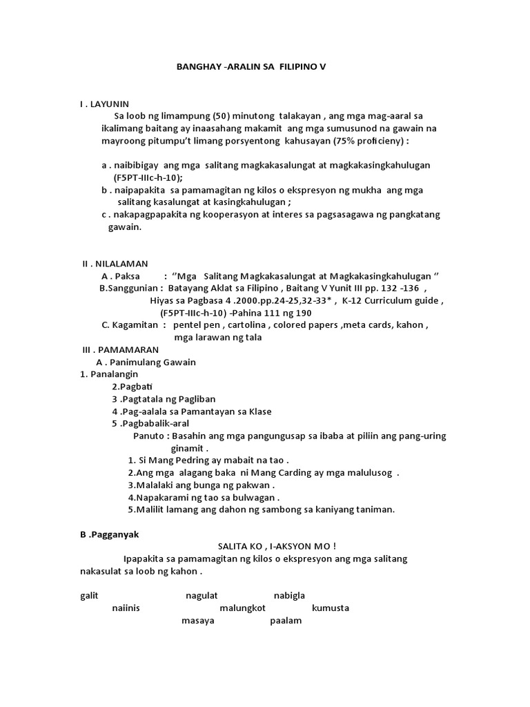BANGHAY | PDF