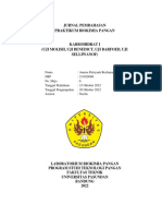 Laporan Praktikum Karbohidrat Biokimia Pangan - 213020096 - Annisa Fitriyanti Rochmani