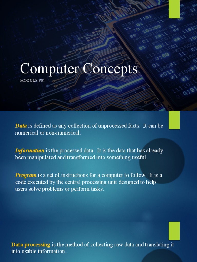 3pptModule01Continuation PDF Data Data Processing