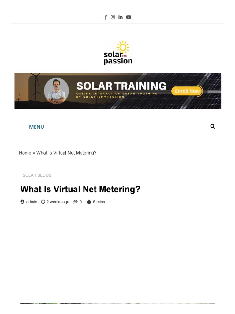 What Is Virtual Net Metering PDF
