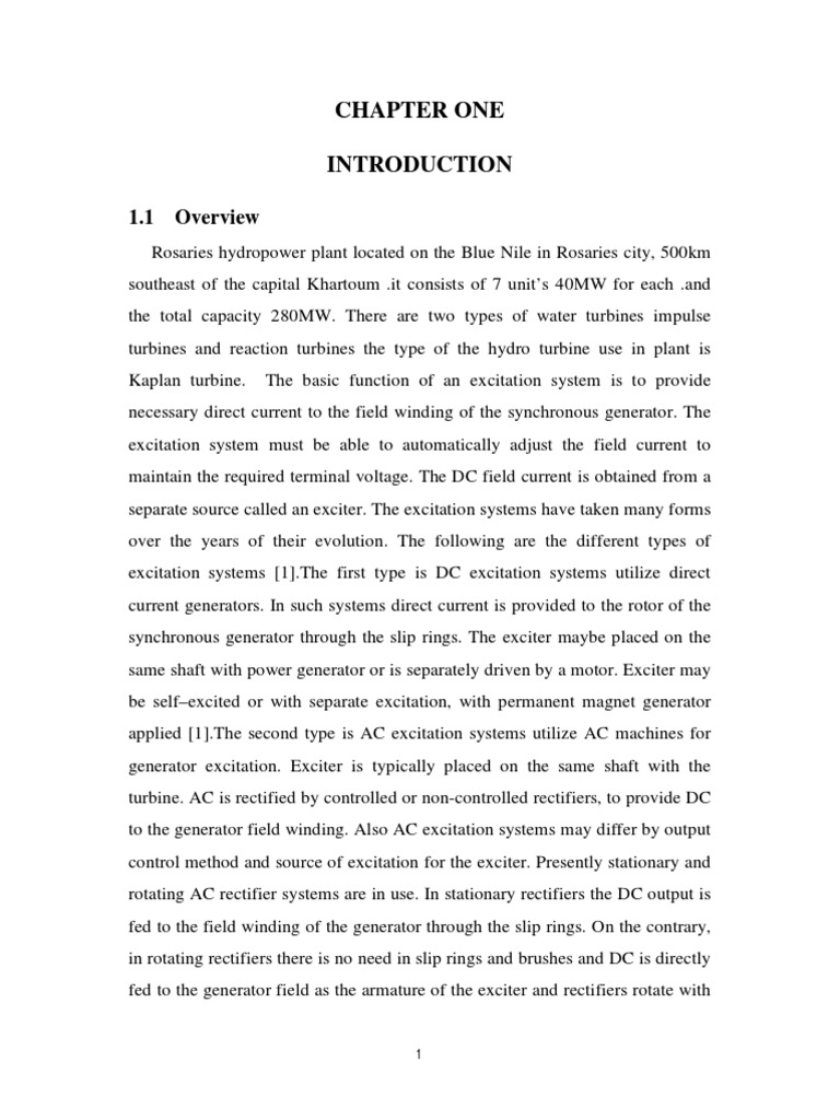 General Excitation System PDF Rectifier Electric Power System