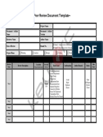 7 - Peer Review Document Template