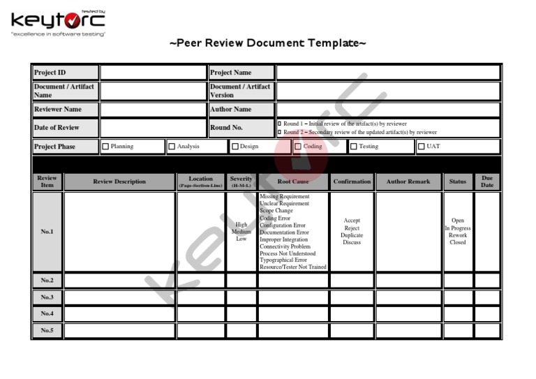 Peer Review Document Template Guide | PDF | Computer Science | Computing