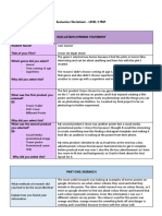 Evaluation Worksheet l2 FMP 2023