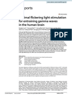 Optimal Fickering Light Stimulation For Entraining Gamma Waves in The Human Brain