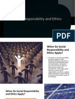 Social Responsibility and Ethics