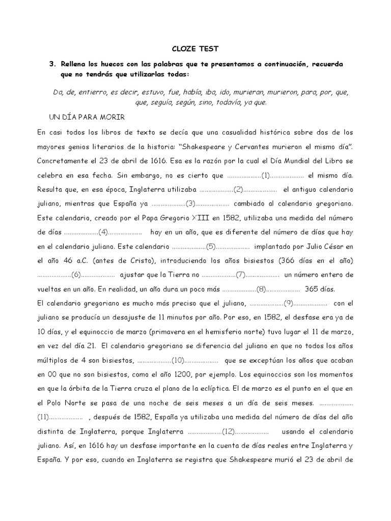 EJERCICIOS INFORM. 3a Semana | PDF | Año | Calendario