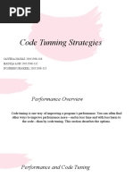 Code Tuning Strategies