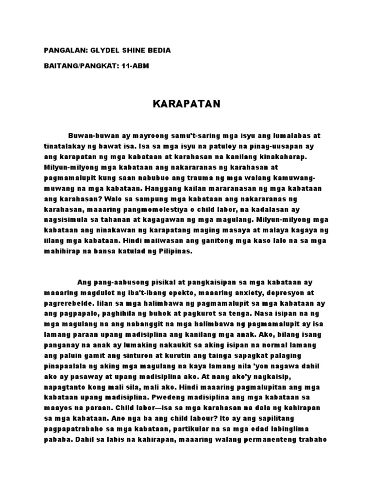 Karapatan | PDF