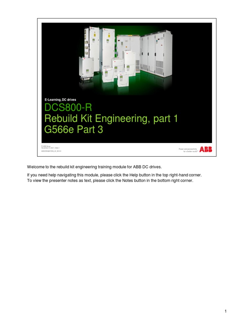 G566e Part 3 DCS800-R Engineering Part 1 - MODERNIZATION - 03 - R0101