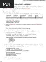 Subject Verb Agreement Rules 01