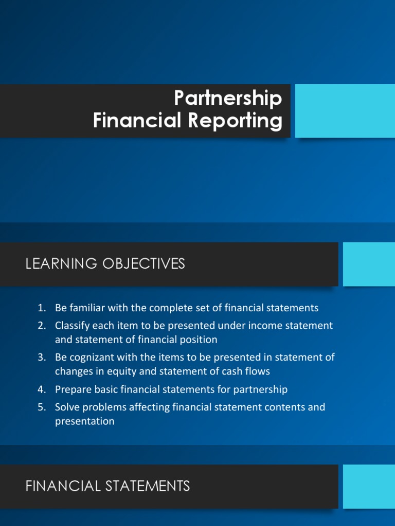 Partnership Financial Reporting Guide | PDF | Financial Statement ...
