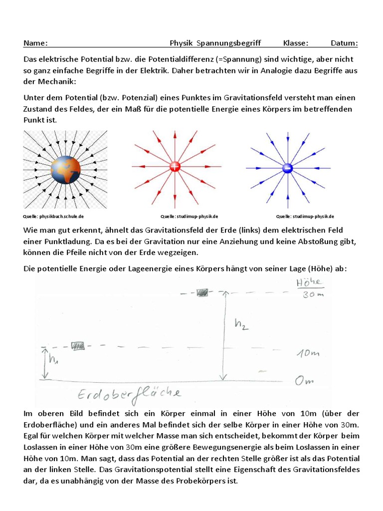 2021 01 18 Elektrisches Potenzial | PDF