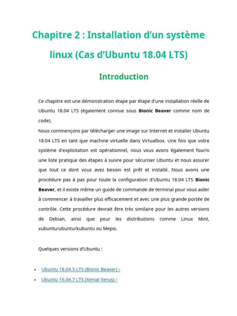 GNU Linux 2 | PDF | Démarrage d'un ordinateur | Installation ...