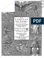 Tableau Des Riches Inventions Couvertes Dans Le Songe de Poliphile Par Beroalde de Verville 1657
