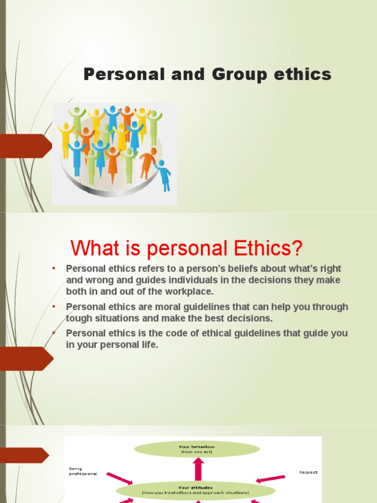 Understanding Personal and Group Ethics | PDF | Professional Ethics ...