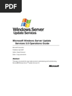 Microsoft Windows Server Update Services 3.0 Operations Guide