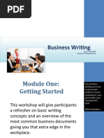 Business Writing PowerPoint Slides