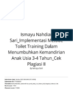 Ismayu Nahdiar Sari - Implementasi Metode Toilet Training Dalam Menumbuhkan Kemandirian Anak Usia 3-4 Tahun - Cek Plagiasi II