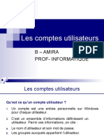 2 - Les Comptes Utilisateurs