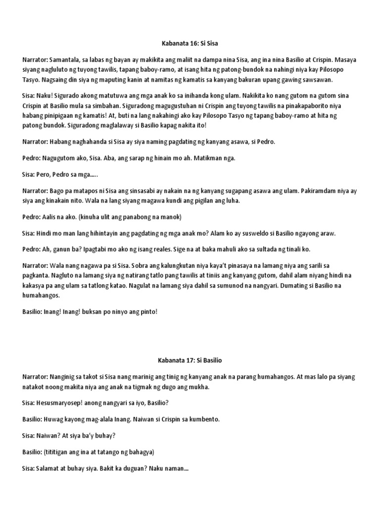 Script Noli Me Tangere | PDF
