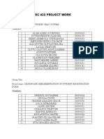 Updated CSC 432 Project Work