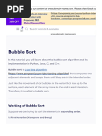 Bubble Sort (With Code in Python-C++-Java-C)