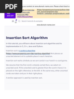 Insertion Sort (With Code in Python-C++-Java-C)