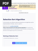 Selection Sort (With Code in Python-C++-Java-C)