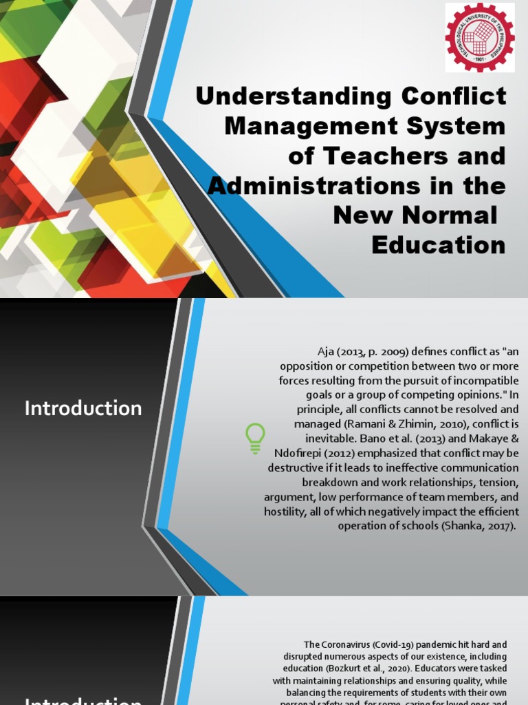 Conflict Management in Education | PDF | Teachers | Employee Retention