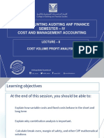 Lecture 8 CVP Analysis Spring 2023