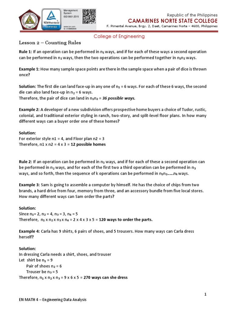 Lesson 2 counting rules pdf mathematics