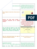 P1.3 Light Flashcards