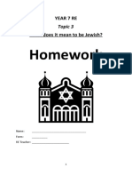 What Does It Mean To Be Jewish - Homework