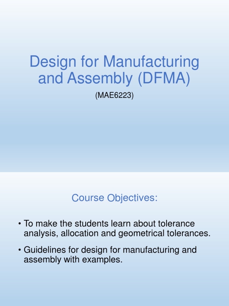 Tolerance Design in Manufacturing | PDF | Engineering Tolerance ...
