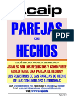 Requisitos Registros Parejas Hecho en Ccaa