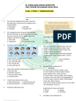 Soal PAS Kelas 2 Tema 7 - Kamimadrasah