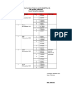 Jadwal Ruangan Penilaian Akhir Semester