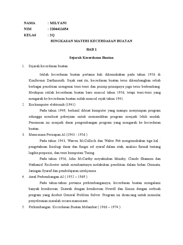 Rangkuman Materi | PDF