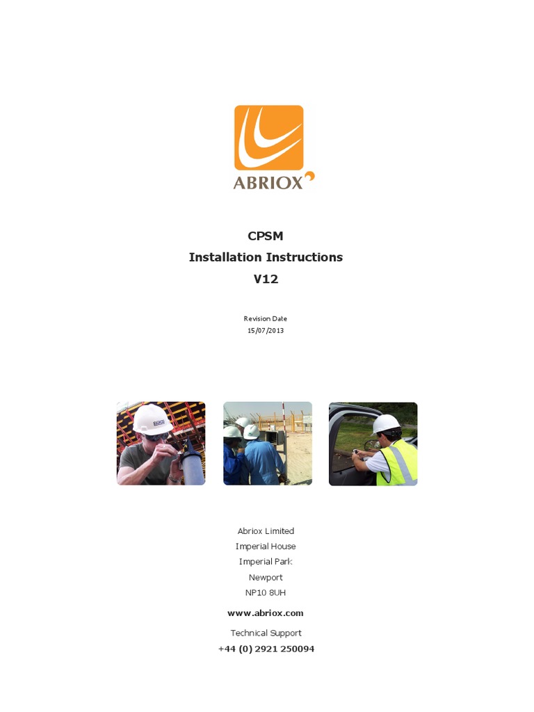 DOC-002-01-003-CPSM Installation Instructions-V12 | PDF | Installation ...
